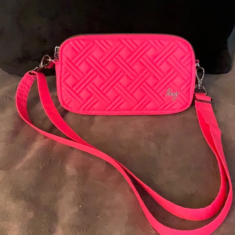 Lug Coupe XL Convertible Crossbody Hot Pink